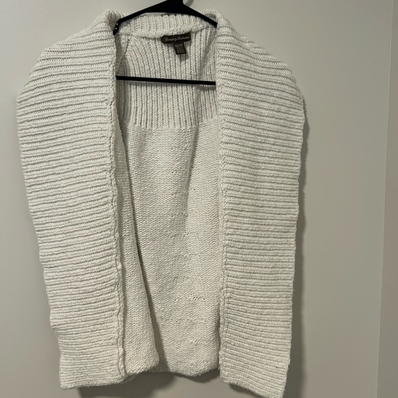 Tommy Bahama White Sweater Cardigan Sleeveless 100% Cotton Size XS - Picture 1 of 4